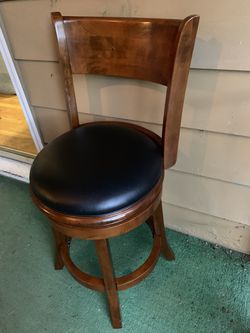 Wooden bar stool