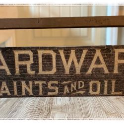 Antique  wooden tool box 