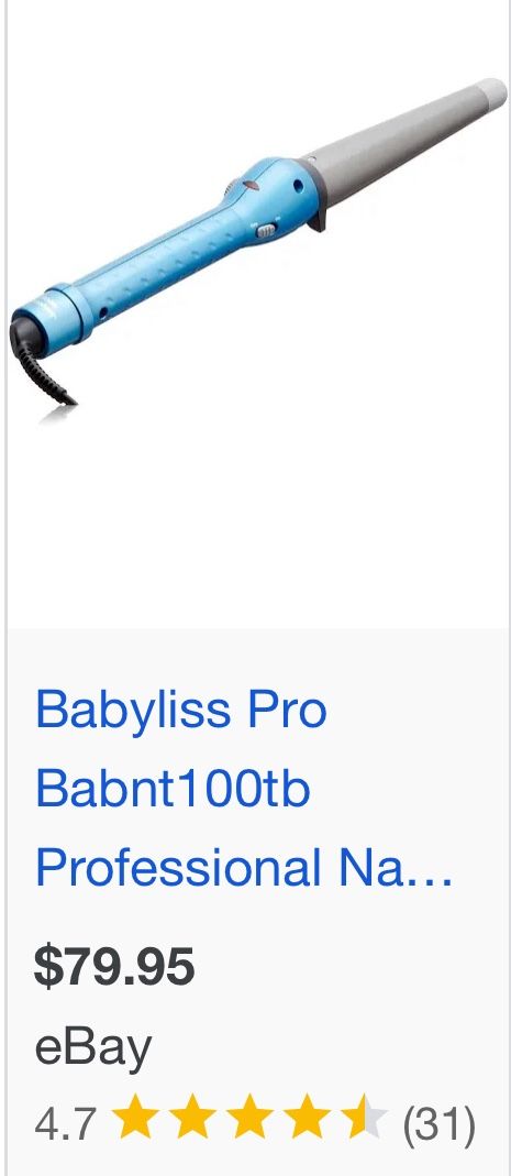 Babyliss Pro Curling Wand $40
