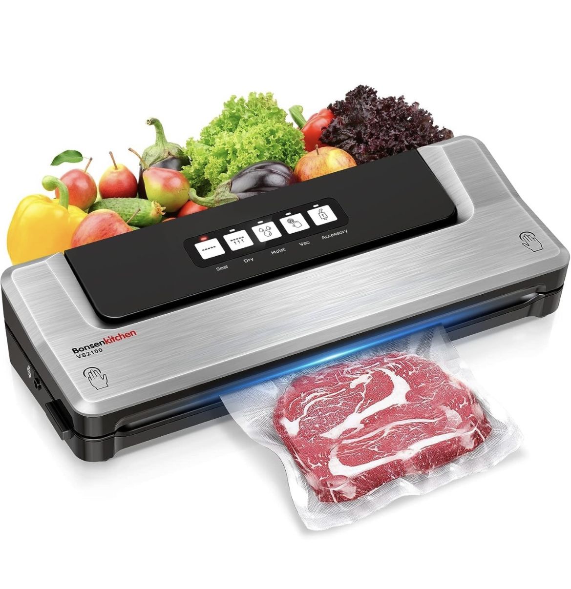 Bonsenkitchen Dry/Moist Vacuum Sealer Machine