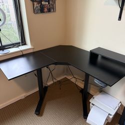 L shaped Sit/Stand Corner Desk