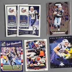 🏈 6 Card (5 Different) TE Rob Gronkowski Cards