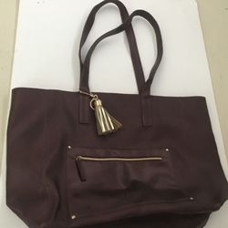 Brown tote bag