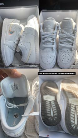 Jordan 1 Low ( glitter swoosh) ⚡️