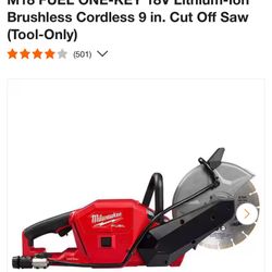 Milwaukee 18v Cut Off Saw 
