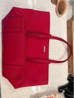 Large Kate Spade Coral pebble leather Tote bag