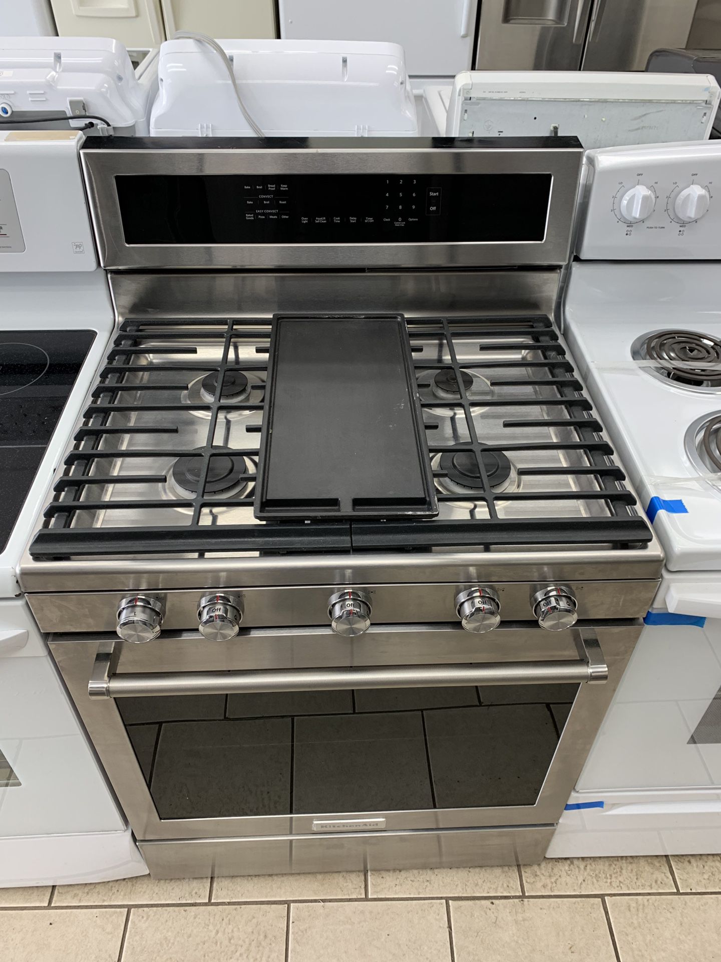 Kitchen Aid 5 burners stainless steel gas stove