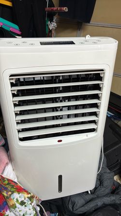 White Portable Evaporative Air Cooler
