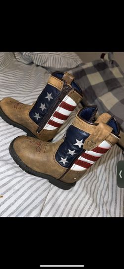 CODY JAMES TODDLER BOYS' USA FLAG WESTERN BOOTS