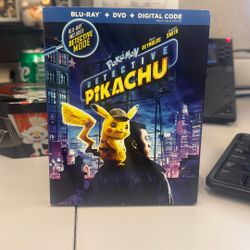 Brand new detective Pikachu Blu Ray + DVD 