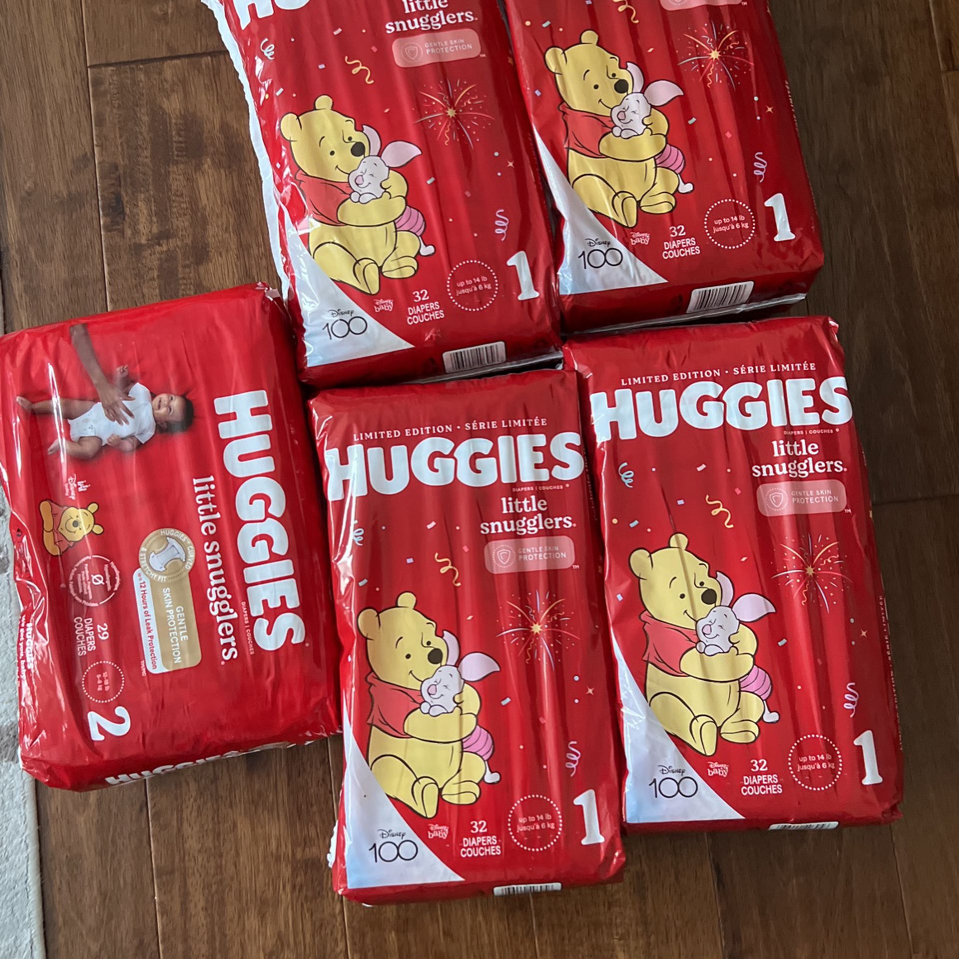 Huggies Diapers Size 1 &2 