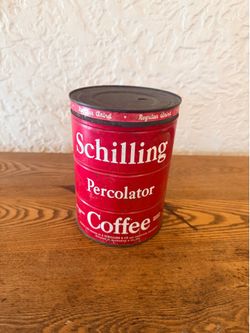 Schilling Percolator Coffee Vintage Tin