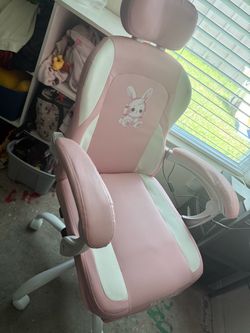 Pink gaming chair