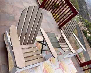 Two Adirondack Chairs
