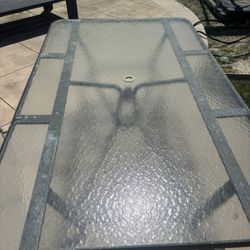 Glass Outdoor Table