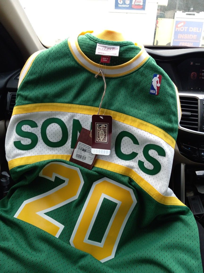 XXL NBA Throwback Gary Payton Seattle Super Sonic Jersey
