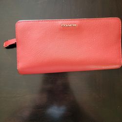Coach Red 🌹 Color Wallet 