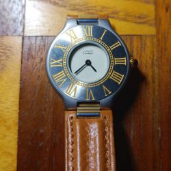 Ladies Cartier Must De Cartier 21 Quartz Watch No Box