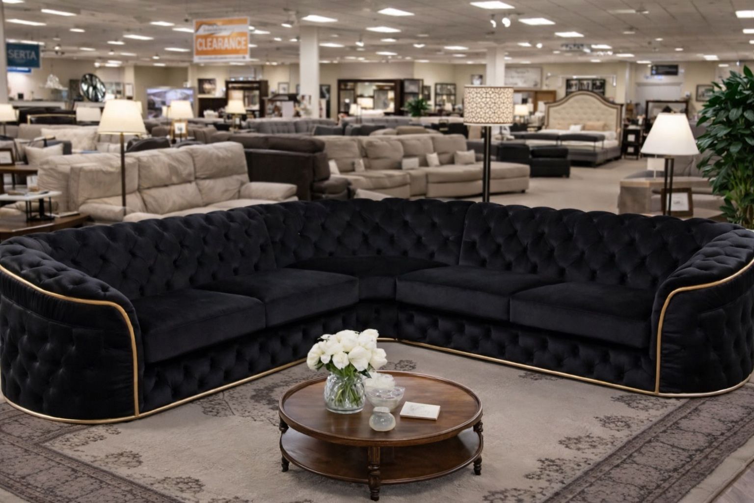 π€ Luxury Black Sectional β IN STOCK π€