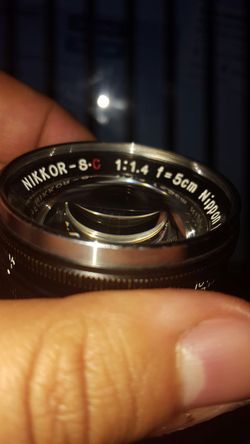 Nikkor s.c 1.4 f = 5cm camera lens