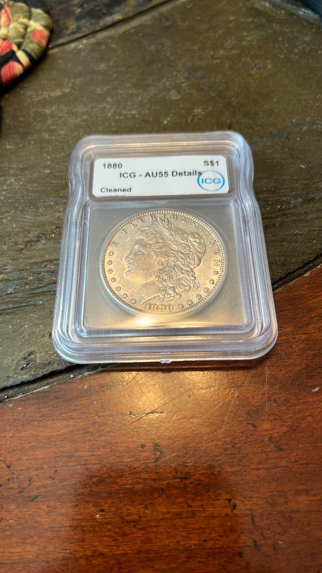 1880 Morgan Silver Dollar Graded AU55!