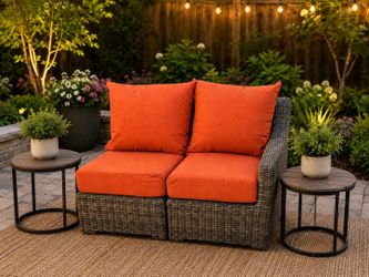 New outdoor patio furniture seating set Sunbrella