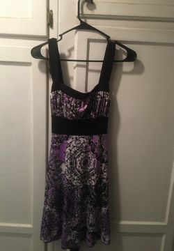 Speechless junior purple and black summer dress size Medium