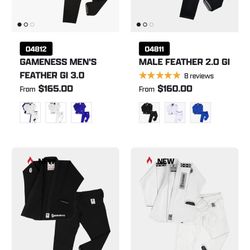 Jiu-Jitsu Uniforms (GAMENESS- White)