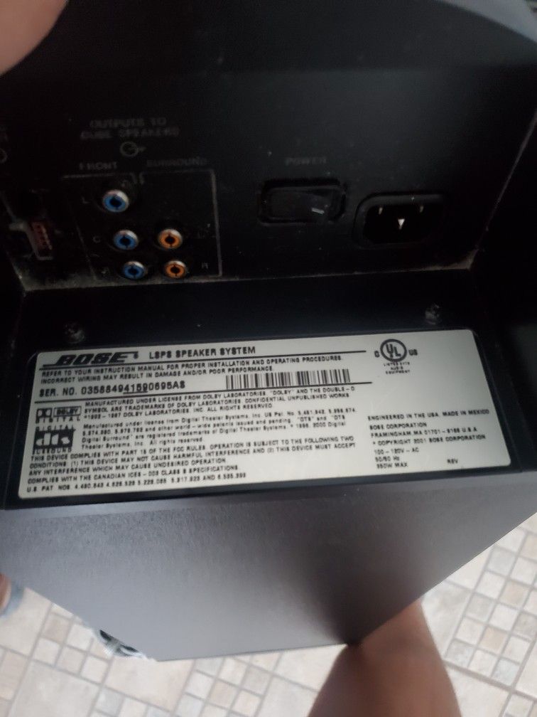 Bose Lifestyle 28 Surround sound System