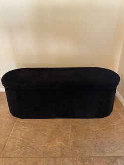 Black ottoman