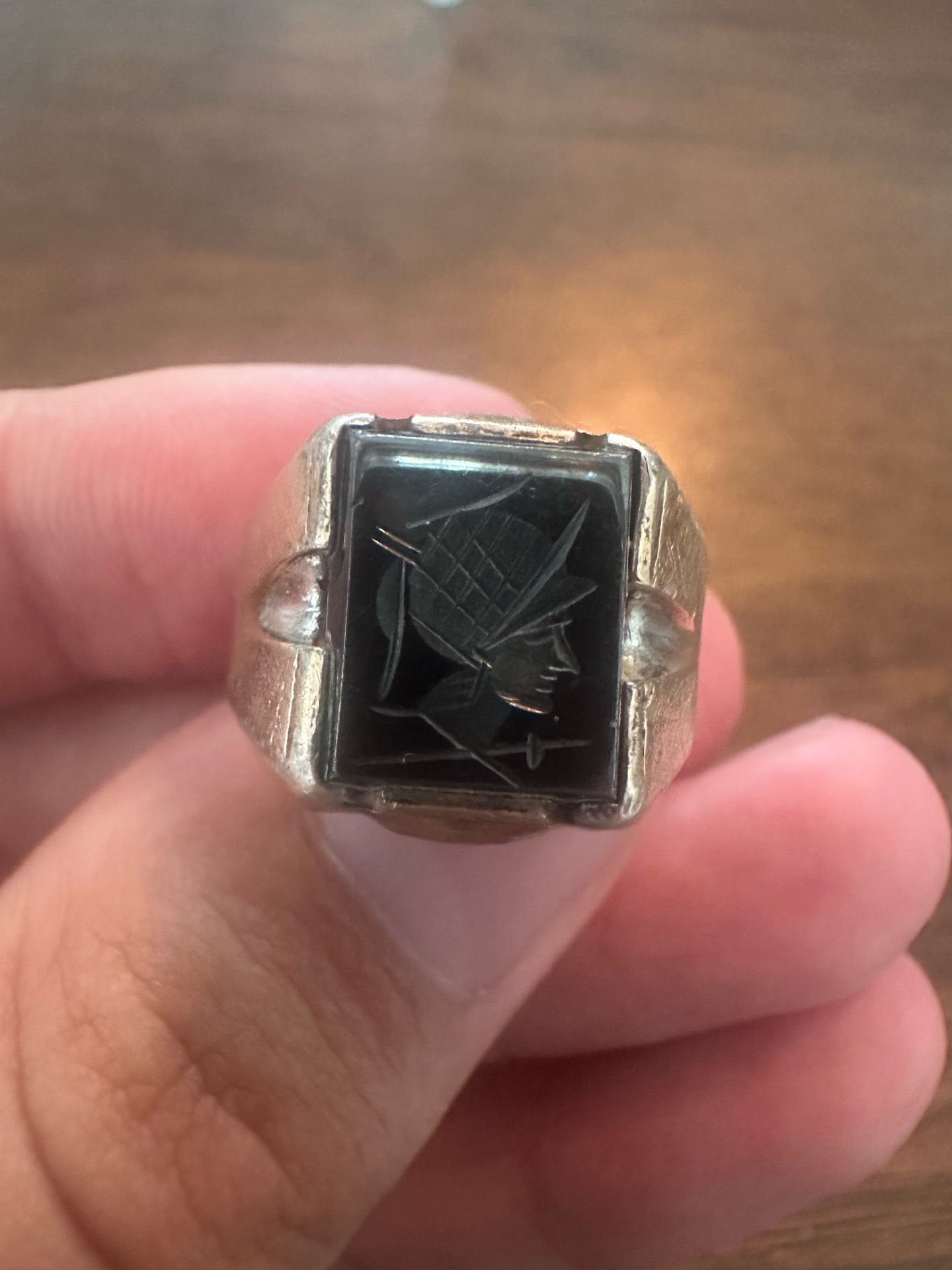 925 10k signet ring size 9.5