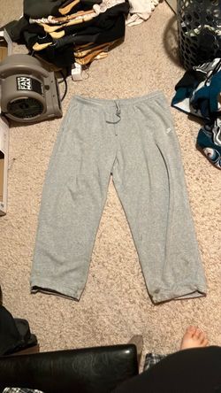 Nike Grey Sweatpants with Adjustable Hems/Cuffs