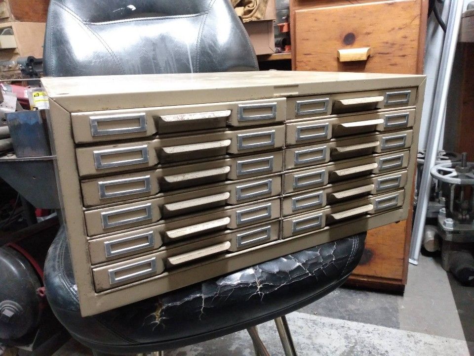 Cole 12 Drawer Flat File Cabinet USA