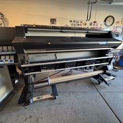 2 Large Format Printers And A laminator With Extras! 