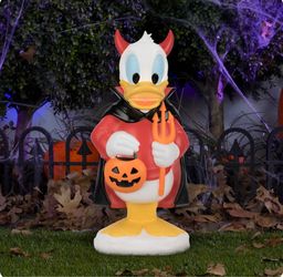Donald Duck Halloween Devil Blow Mold Decoration