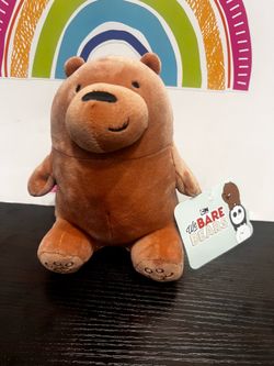 BROWN BEAR - 7 INCH PLUSH BY WE BARE BEARS - NEW WITH TAGS