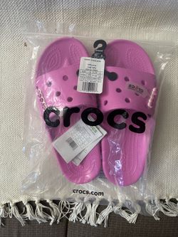 Crocs Unisex Classic Sandal Slides Sz M8/W10 Taffy Pink New