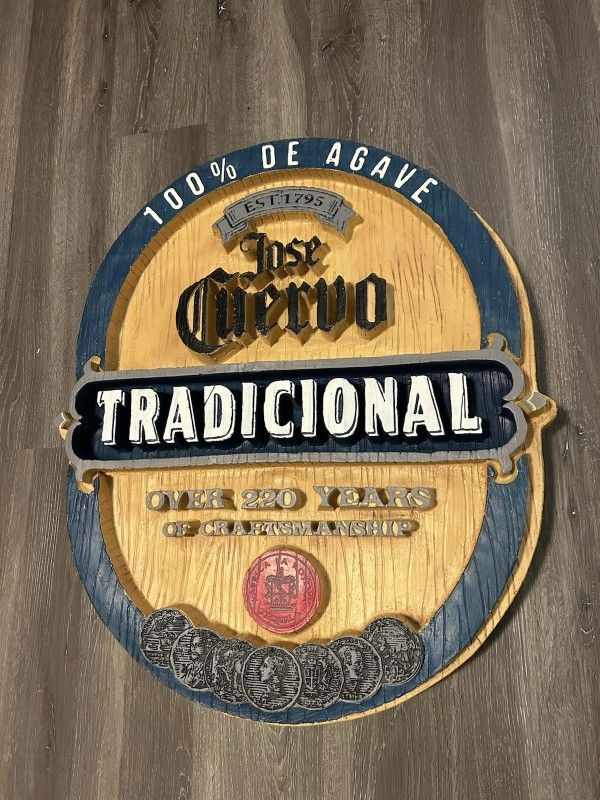 Jose Cuervo Tradicional Advertisement Sign Heavy Fiberglass