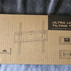 Ultra Low Profile Tilting Wall TV Mount Fits 32"-55"