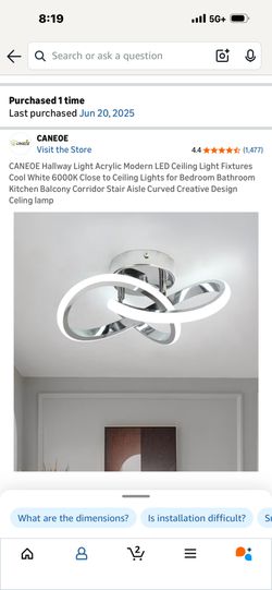 Modern Ceiling Fixture