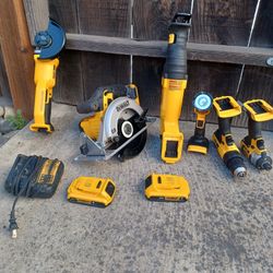 Dewalt Kit Brand New  Five Tools Includes 2 Batterys And  The Carger