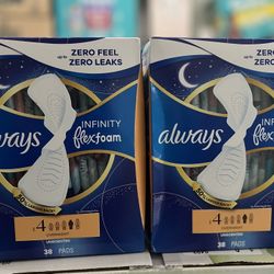 Always Infinity Feminine Pads, Size 4, (2pk)