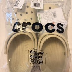 Beige Crocs