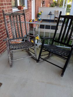 Wood rocking chairs