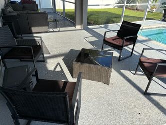 Outdoor Patio Furniture Set with Chairs and Tables
