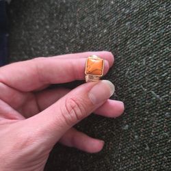 Jasper OR Garnet Ring