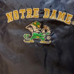 Notre Dame  Coaches Jacket- Vintage Steve and Barry's 