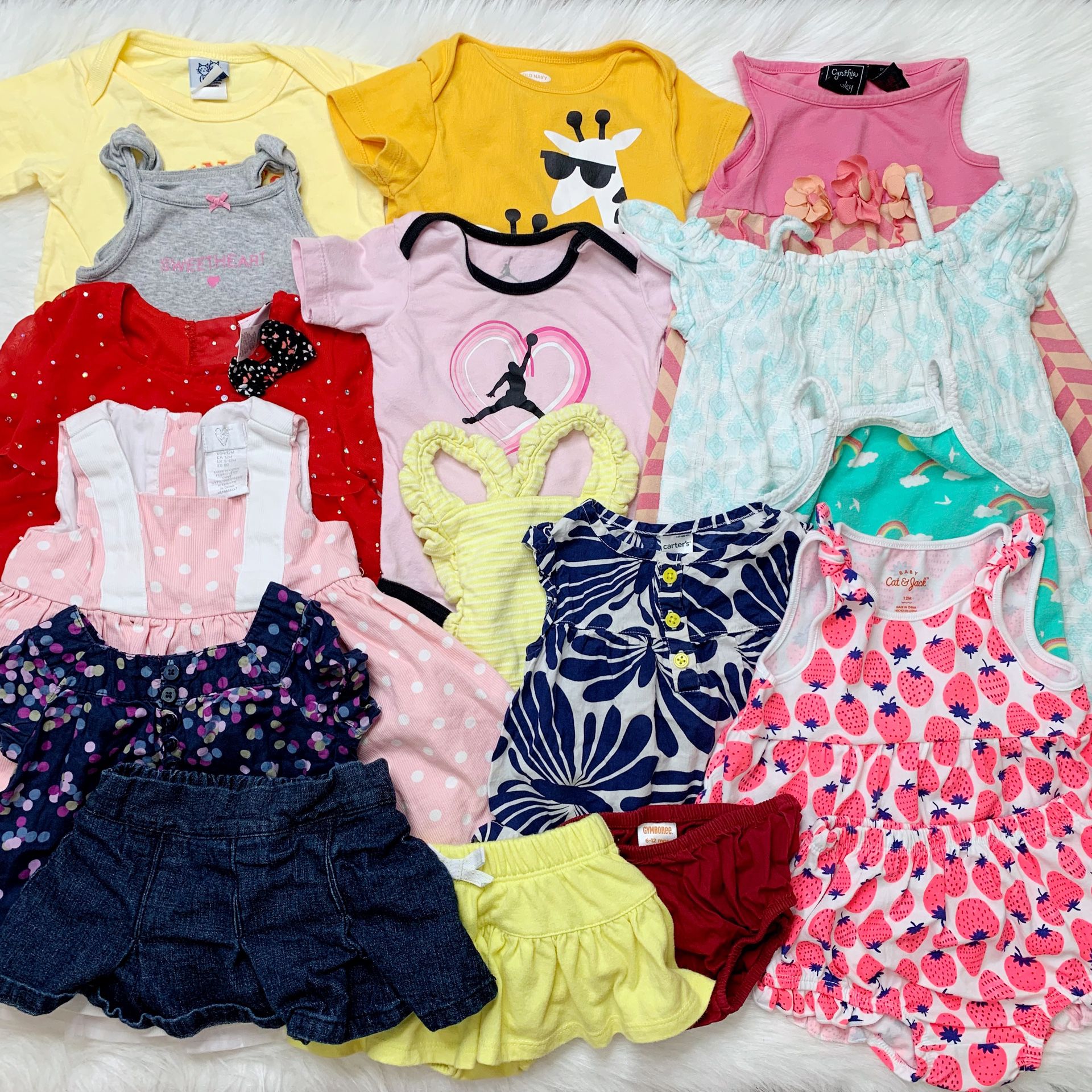 12 Months Baby Girl Summer Clothes LOT