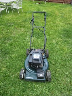 Craftsman 22" Push Mower (electric start) 2 new front tires