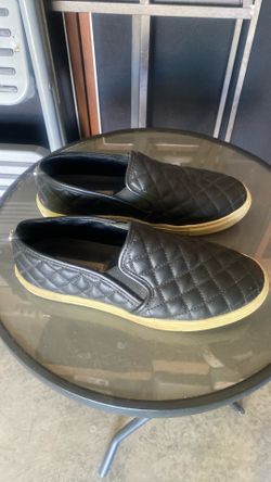 Steve Madden Black Slip On Shoes